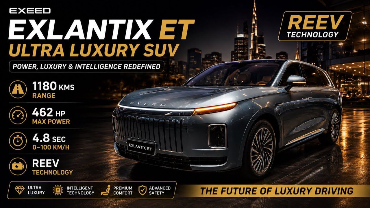 EXEED Exlantix ET REEV | Запас хода 1180 км ⚡ Роскошный внедорожник 2026 года смотреть онлайн