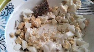 Мукбанг яйца в крутую с майонезом