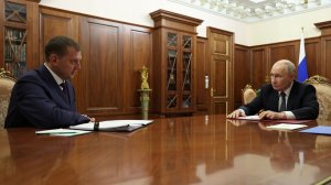Владимир Путин встреча с губернатором Запорожской области Евгением Балицким, Кремль, 20 июля 2026 г.
