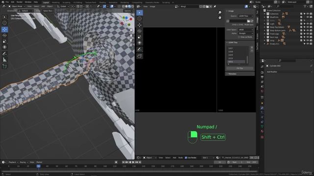 BLENDER Creating the Dune Ornithopter 104_Unwrapping section_Unwrapping the wing part 3 смотреть онлайн