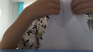 делаем бумажный самолёт из бумаги А4