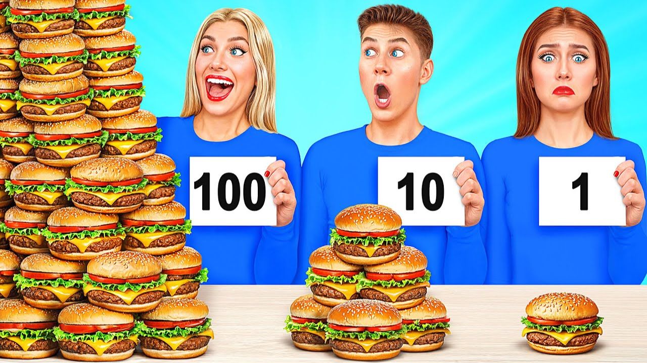 1, 10 или 100 Слоев еды Челлендж # Смешные Челленджи от Multi DO Challenge смотреть онлайн