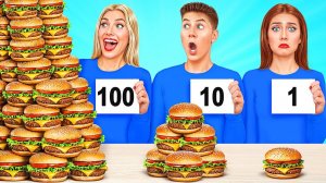 1, 10 или 100 Слоев еды Челлендж # Смешные Челленджи от Multi DO Challenge