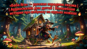 «Баба Яга» — русская народная сказка | Аудиосказка для детей | Волшебная история про избушку