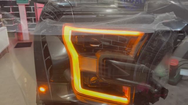 Ford F-150 Raptor - тюнинг фар, замена диодных линз на билед Impression Drive