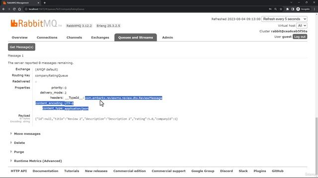 8. Testing RabbitMQ Integration смотреть онлайн