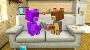 Баарен и его брат вступают в веселую схватку/Super Bear Adventure