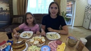 Мукбанг ПЕЛЬМЕНИ С ЖАРЕНЫМ ЛУКОМ И  КОЛБАСКИ