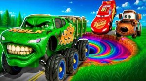 🚗 Маккуин прыгнул в портал 😱 И превратился в Халка! 💚⚡