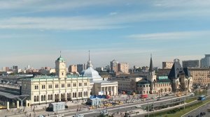 Прогулки по Москве. Казанский вокзал. Поднялась на смотровую площадку Казанского вокзала