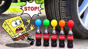 🚗 Машинка против шариков с Колой 😱 Что лопнет первым? 🎈🥤