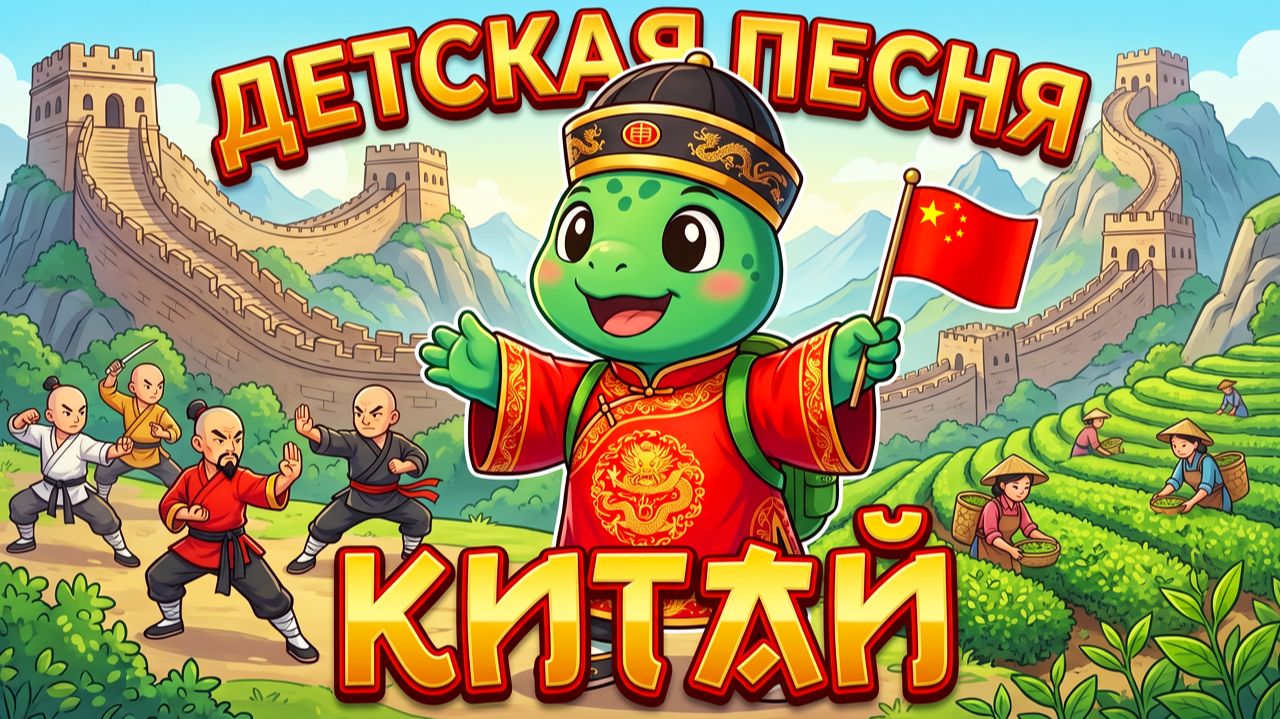Путешествуем с Топой в Китае! Поем вместе поучительную песенку!🎤🐢