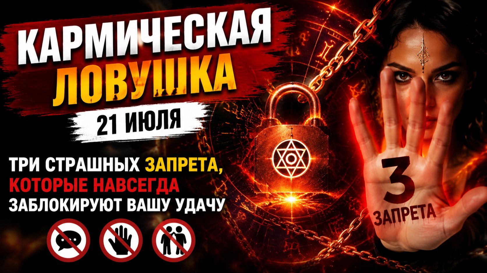 Кармическая ловушка 21 июля. Три страшных запрета, которые заблокируют вашу удачу. смотреть онлайн