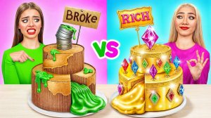Богатое vs Бедное Украшение Торта Челлендж # Съедобная Битва от Multi DO Challenge