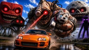 Supra СПАСАЕТ волка из Minecraft от КИБЕР-МОНСТРА! (Moon Wake Up, CatNap)