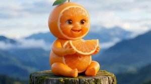 ASMR AI Fruit Babies & Crunchy Fruit Snacks 🥥💥  АСМР про фруктовых деток для отдыха