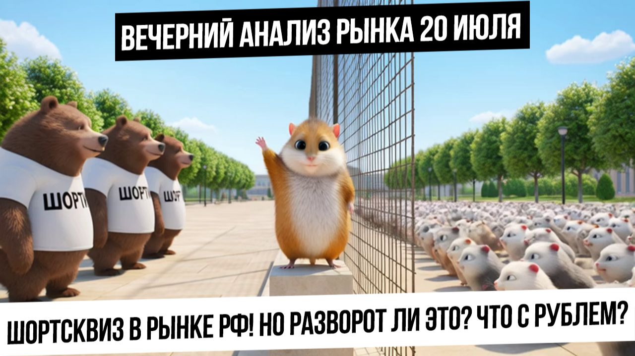 Вечерний анализ рынка 20 июля. Отскок или разворот? Шорт-сквиз был неизбежен! Что дальше? Рубль! смотреть онлайн
