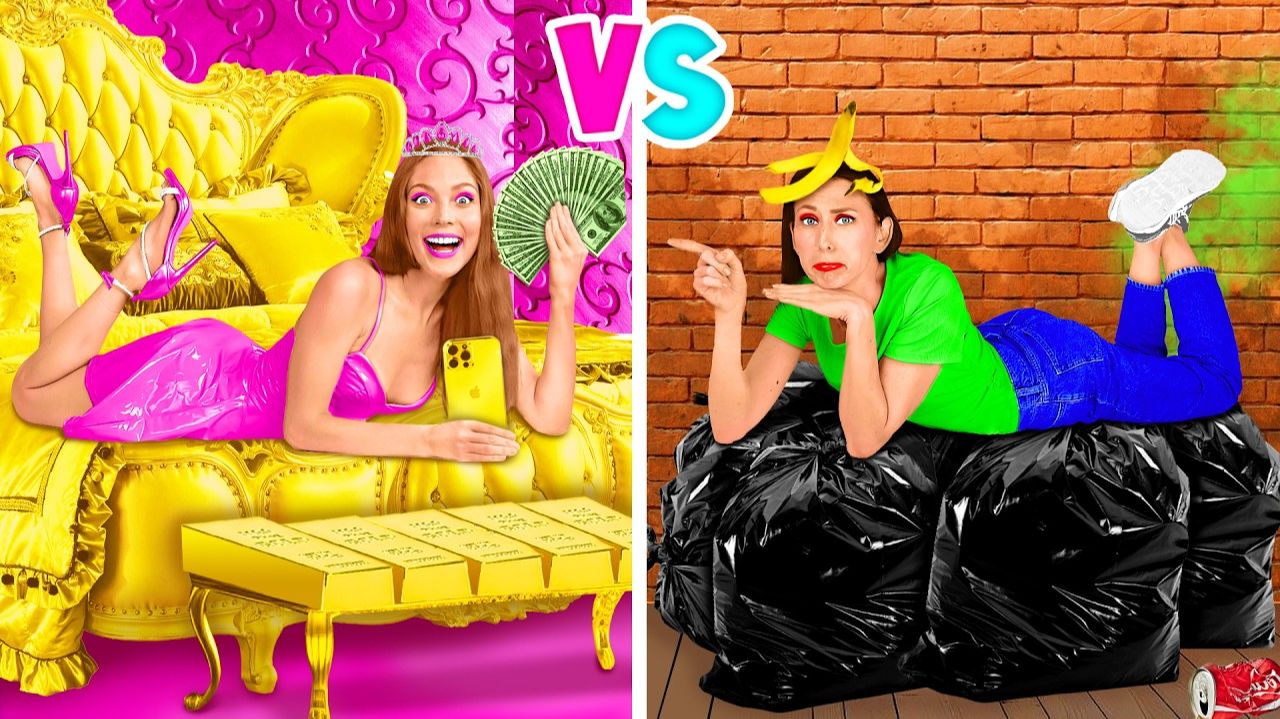 Богатые студенты vs Бедные студенты # Лайфхаки для Родителей от Fun Teen смотреть онлайн