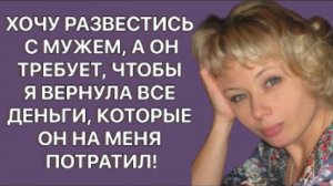 История из жизни. Развожусь с мужем, а он требует чтобы я всё вернула. Жизненная история