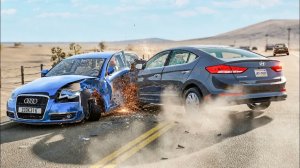 🔥 Реалистичные Аварии и Опасные Обгоны в BeamNG Drive 🔥 #8