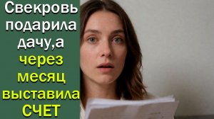 Свекровь отдала нам свою дачу, а теперь требует выплачивать ей «зарплату» за то, что она ...