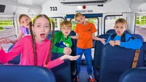 🚌 ВЛАД и НИКИ: Правила в Школьном Автобусе! 🏫 Уроки и Пранки! 🎒 Забытый Рюкзак! 🦎