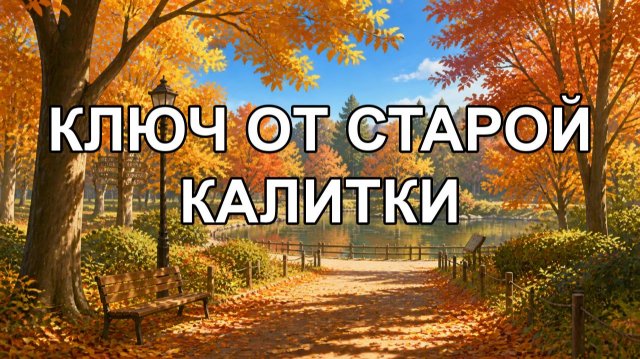 ключ от старой калитки ключ от старой калитки