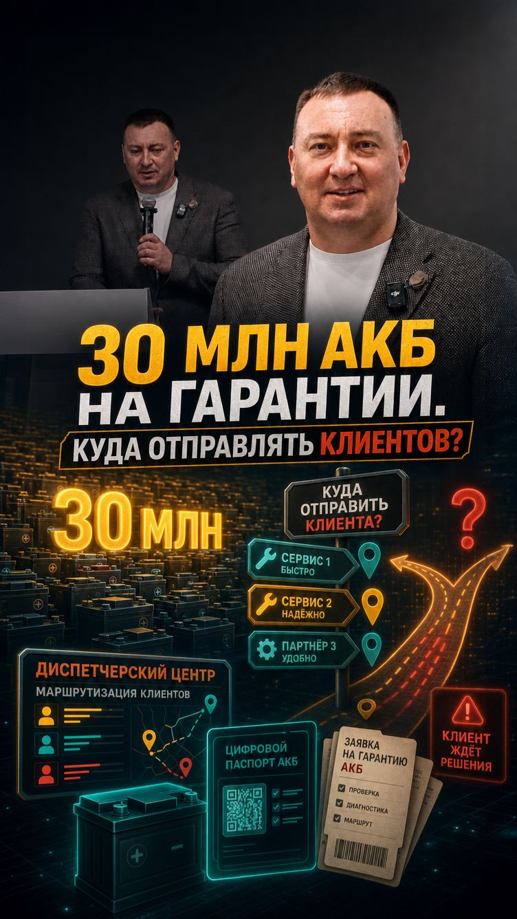 30 млн АКБ на гарантии. Куда отправлять клиентов?