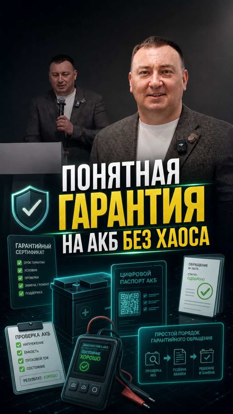 Понятная гарантия на АКБ без хаоса