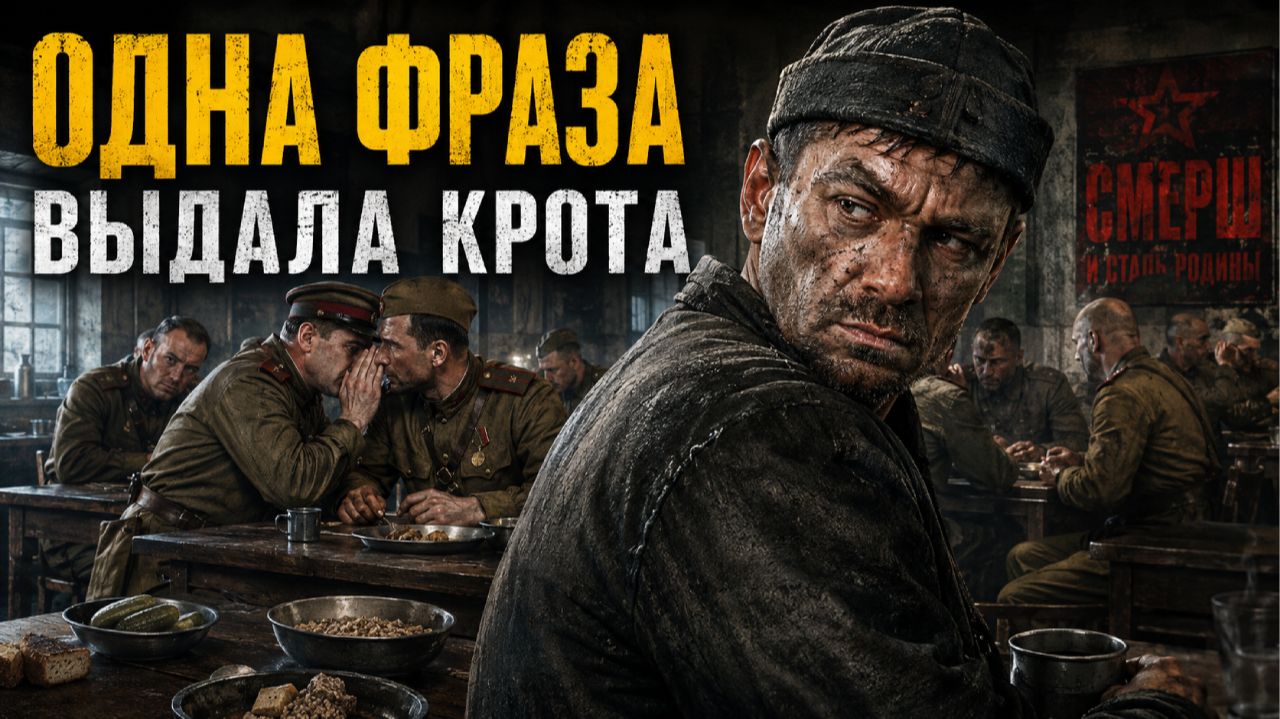СМЕРШ. УГОЛОВНИК УСЛЫШАЛ ОДНУ ФРАЗУ В СТОЛОВОЙ… И ПОНЯЛ, КТО СДАЁТ ОПЕРАЦИИ