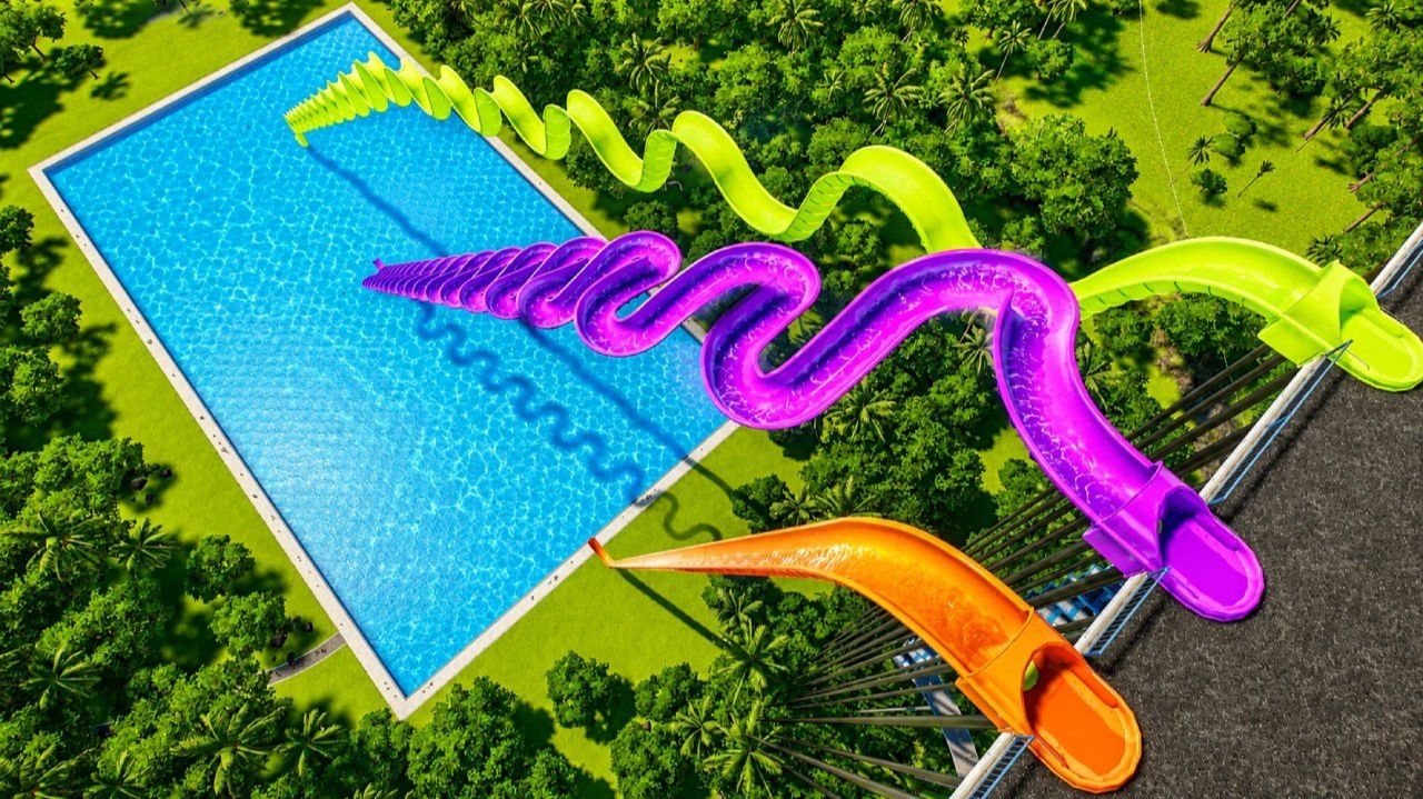 ПРЯМАЯ ПРОТИВ ВОЛНИСТОЙ ПРОТИВ ЗИГЗАГООБРАЗНОЙ ВОДНОЙ ГОРКИ НА ВАТРУШКАХ | PLANET COASTER 2 смотреть онлайн