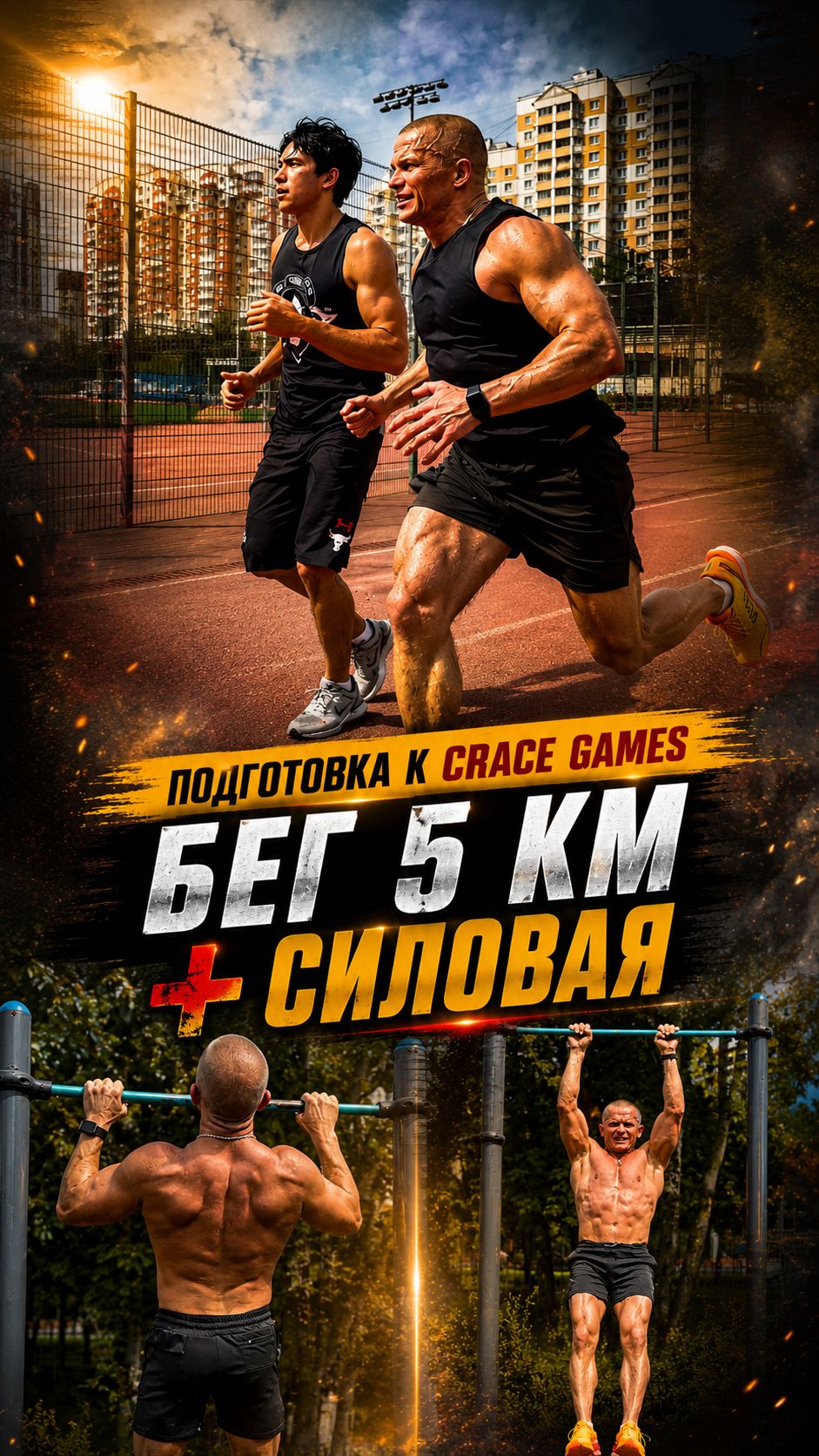 Мои тренировки (единоборства, кроссфит и бег)