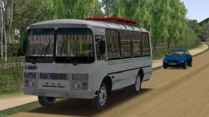 Поездка на ПАЗ-32054 по маршруту №5 по карте Ягольск