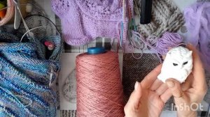 Играю с кубиком-продвигаю процессы-вышиваю и вяжу...Мои покупочки и подарок от Татьяны Степановны!🤗