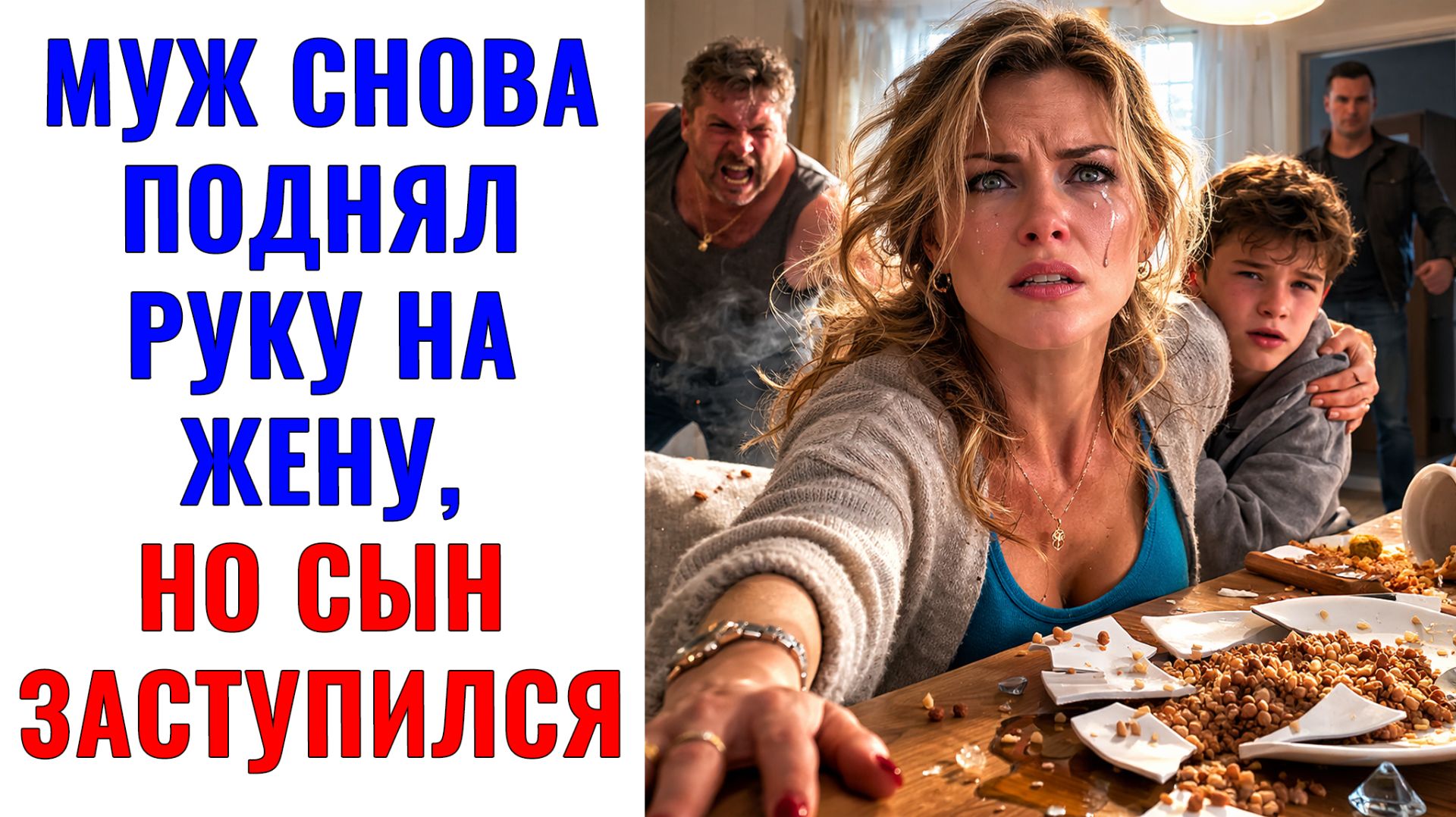 Истории из жизни  Муж снова поднял руку на жену но сын заступилсяАудио рассказыЖизненные истории