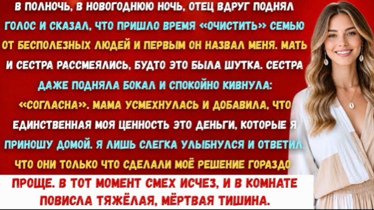 В новогоднюю ночь отец назвал меня бесполезным… Но мой ответ заставил всех замолчать! смотреть онлайн