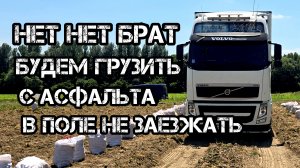 Дальнобой по России 🇷🇺 загнали в поле по бездорожью грузи КАРТОФЕЛЬ в Екатеринбург МОНЕТКА 😂