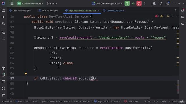 7. Creating User in Keycloak using API смотреть онлайн
