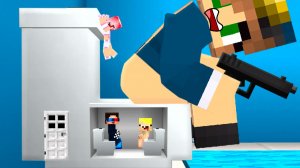 🚽👮МЫ ПОСТРОИЛИ ДОМ В УНИТАЗЕ ПОЛИЦЕЙСКИХ В МАЙНКРАФТ! ШЕДИ MINECRAFT