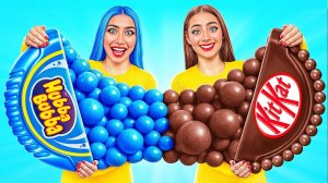 Жевательная Резинка vs Шоколадная Еда Челлендж # Вкусные Кухонные Лайфхаки от Multi DO Challeng