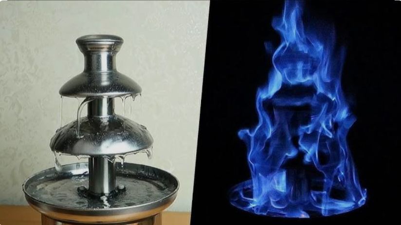 Огненный шоколадный фонтан из Антисептика для рук! 🔥