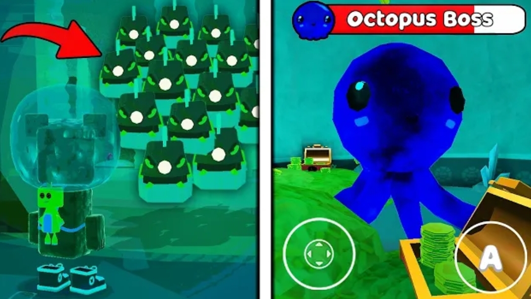 Обновление 13.0 😱 Уровень «Кристаллическая лагуна» 😲 /Прохождение игры Super Bear Adventure смотреть онлайн