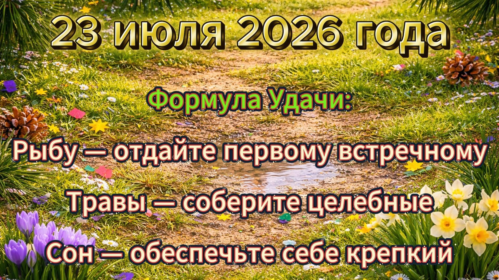 Народные приметы на 23 июля 2026 года смотреть онлайн