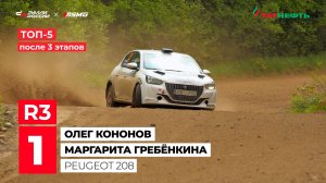 ТОП-5 зачёта R3 после 3 этапов Татнефть чемпионата России 2026 по ралли
