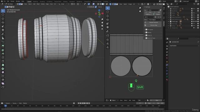 BLENDER Creating the Dune Ornithopter 108_Unwrapping section_Unwrapping the Front leg part 1 смотреть онлайн