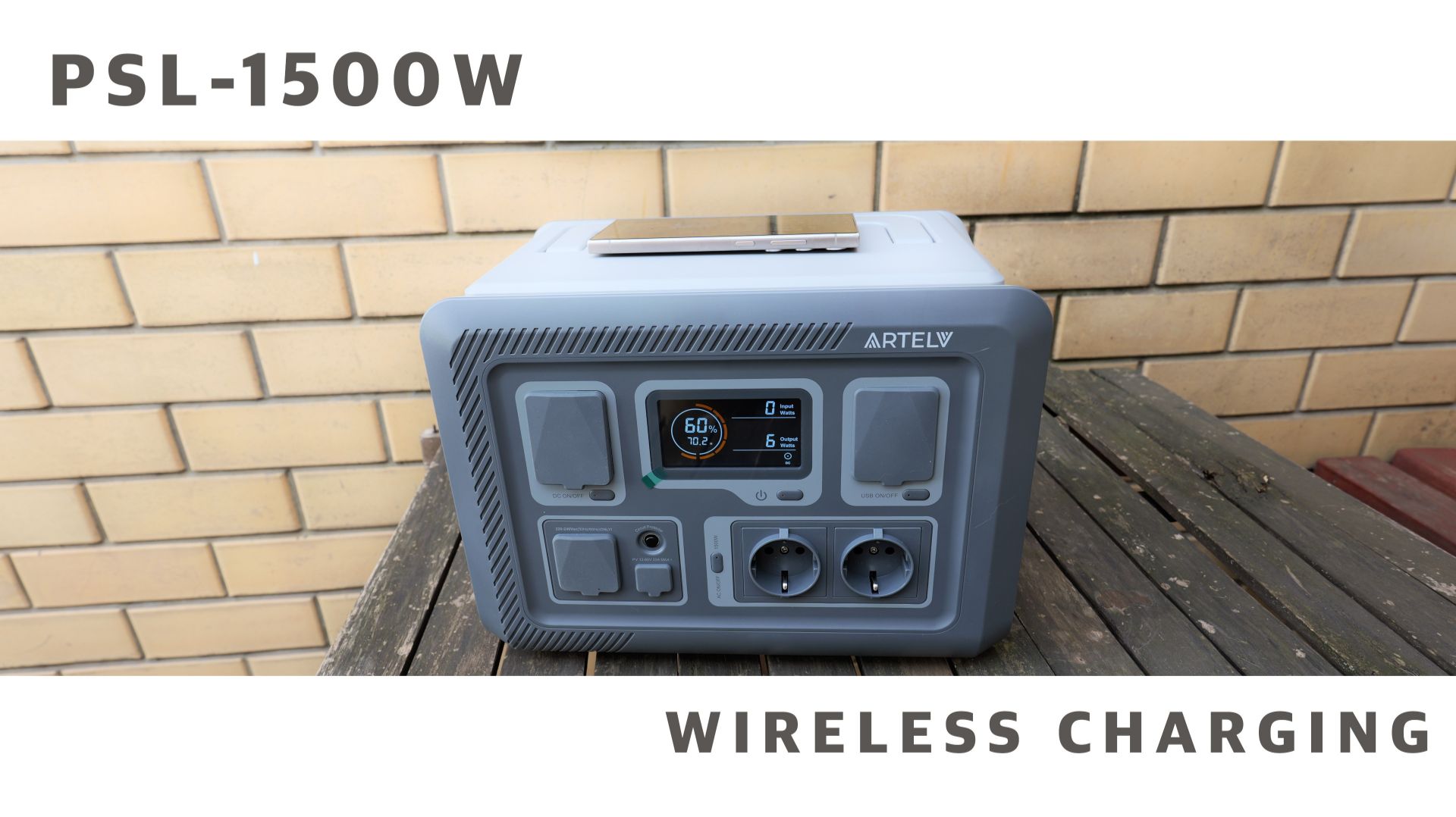 PSL-1500W. Работа беспроводной зарядки смотреть онлайн