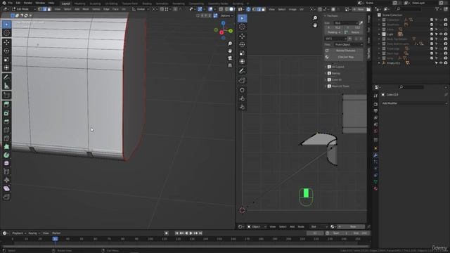 BLENDER Creating the Dune Ornithopter 106_Unwrapping section_Unwrapping the Light part 1 смотреть онлайн