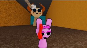 Спрунки-Пинки сыграл в «Выживи, Спрунки-Пирамидальный Обби» в ROBLOX | Incredibox Sprunki
