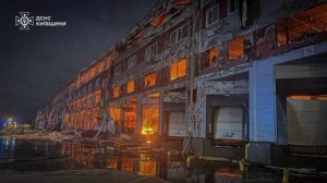 Логистический объект под Бучей. Склад американской компании после налета.