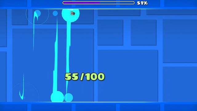 100 кликов челендж на пауке geometry Dash смотреть онлайн